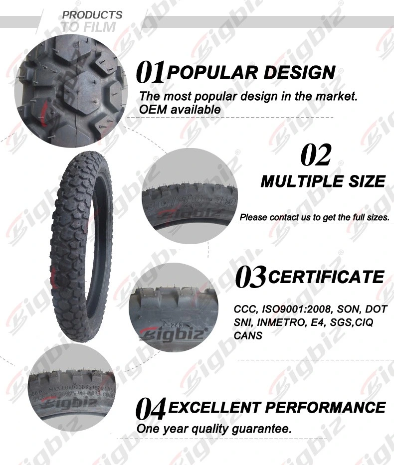 90/90-18 Big Size Tire Tubeless Motorcycle Tire.