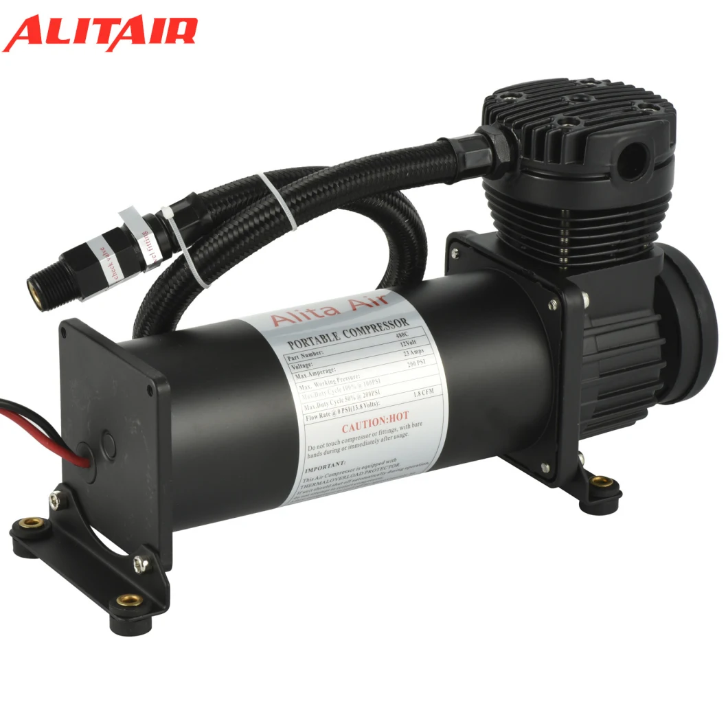 Portable Car Tire Inflator Pump 12V Heavy Duty Air Compressor