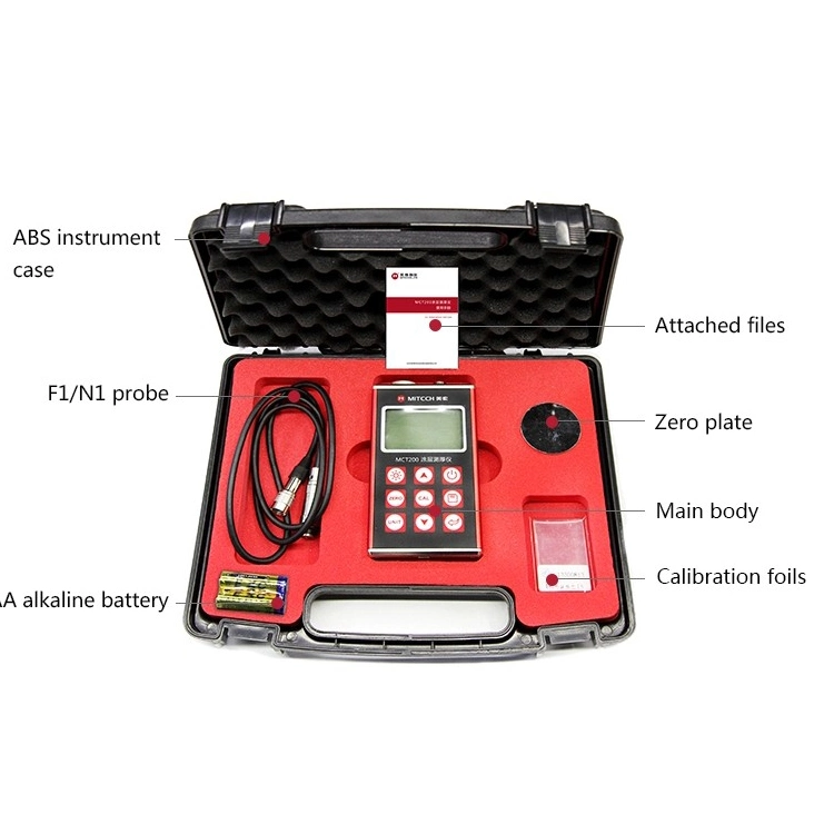 Teren Professional Portable Thickness Gauge Digital Coating Thickness Gauge Meter Mct200