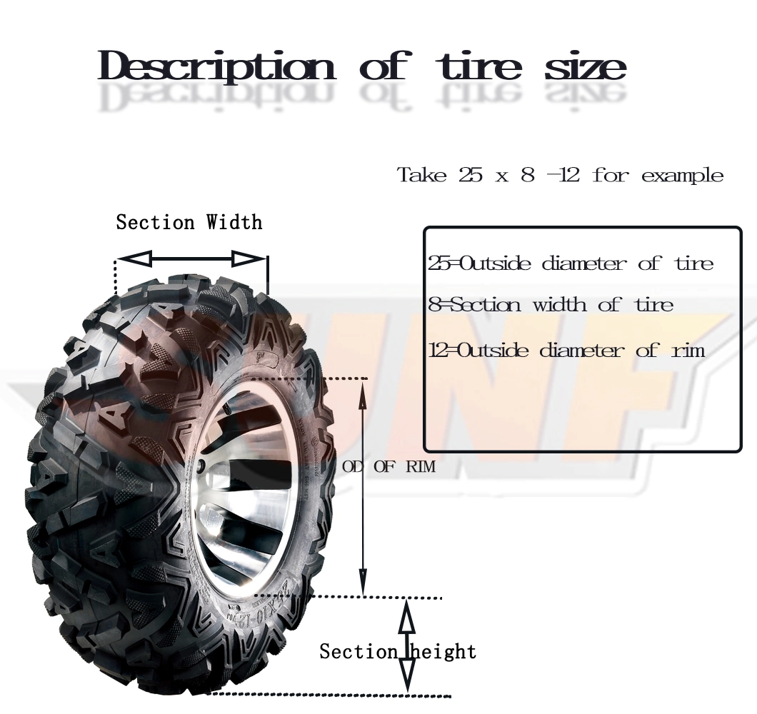 ATV Parts Component Spare Sunf ATV Tire Quad Tire
