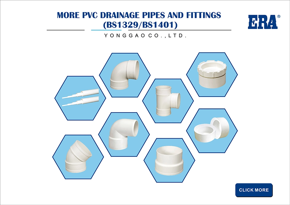Era PVC/Plastic Fittings Non-Pressure 90 Degree Elbow with Inspection Port for Drainage