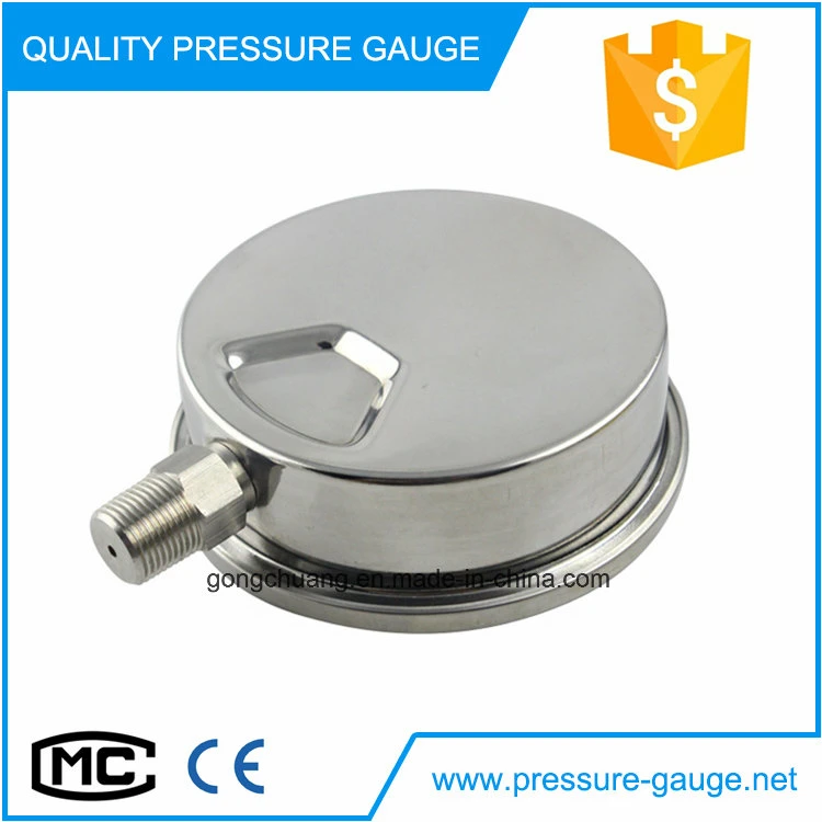 63mm Dial Full Stainless Steel Oil Filled Pressure Gauge