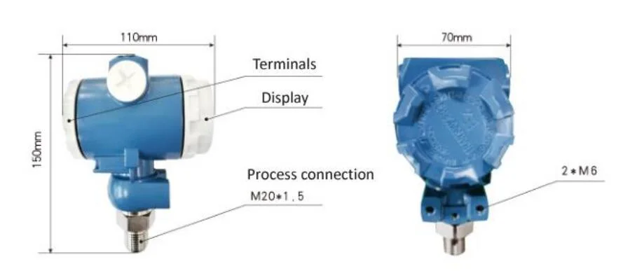 Digital Gauge Pressure Transmitter Pressure Sensor 5V