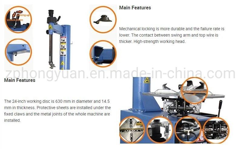 Hot Sale Tire Changer Semi Automatic for Car and Truck Tire