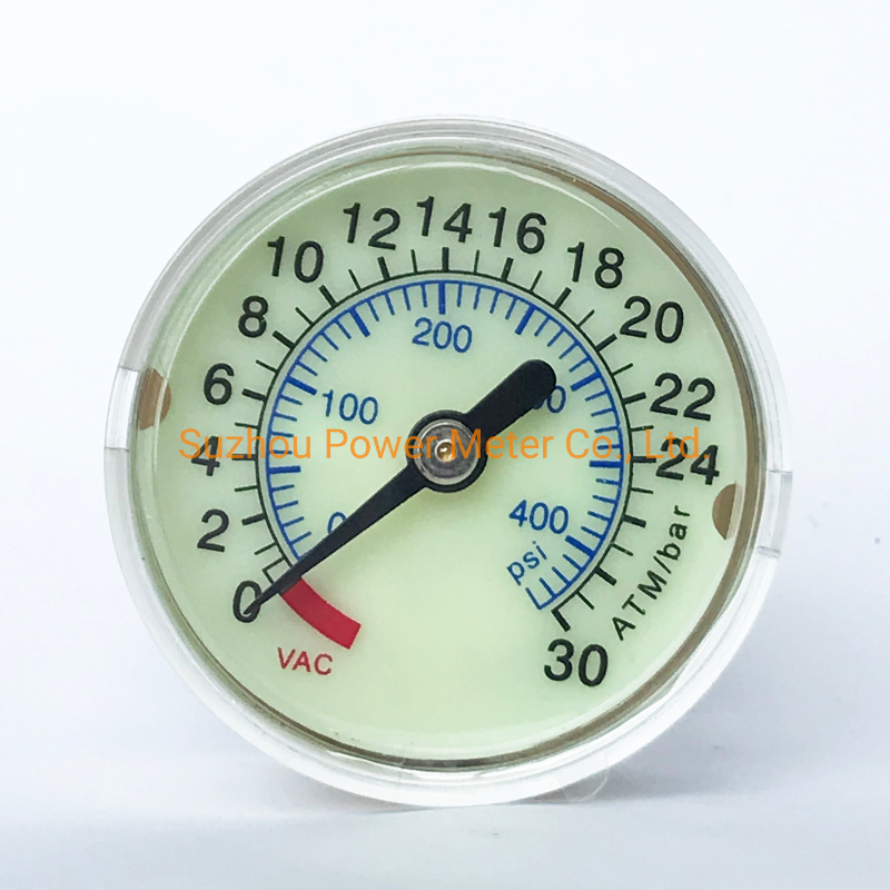 DN40mm Medical Pressure Gauge Manometer 30ATM for Inflator Device