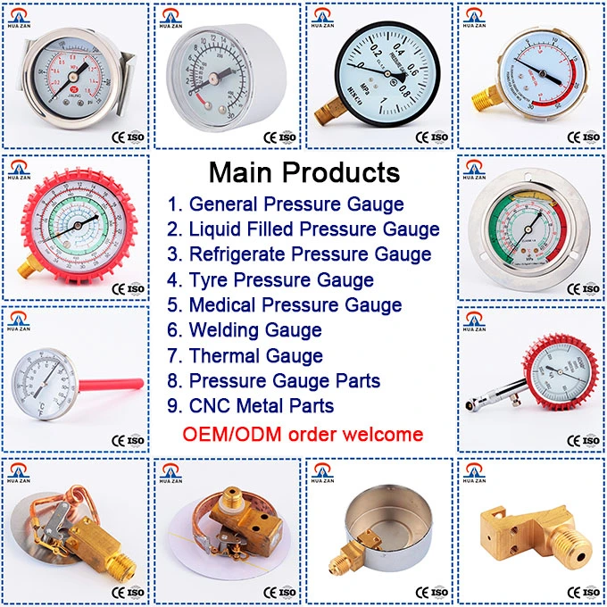 Custom Mini Air Pressure Gauge 0-30 ATM / 400 Psi Medical Oxygen Pressure Gauge