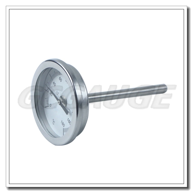 High Quality Bottom Bayonet Ring Type 4 Inch Temperature Gauge