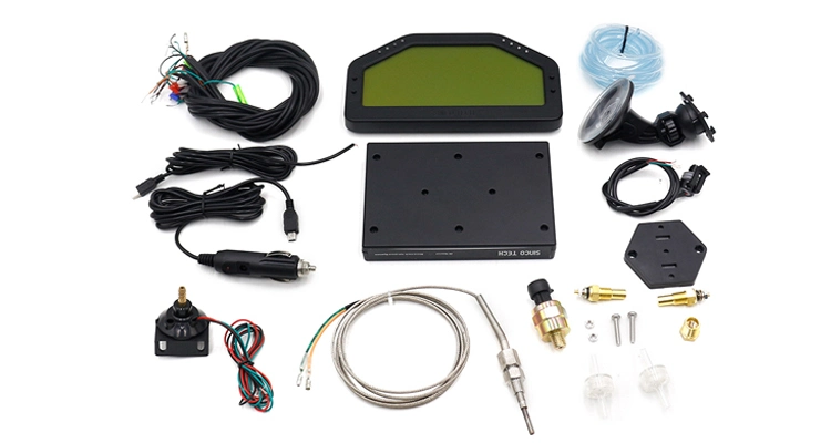 Green Color Backlight Digital Sensor Racing Car Gauges LCD Dash 12V Universal