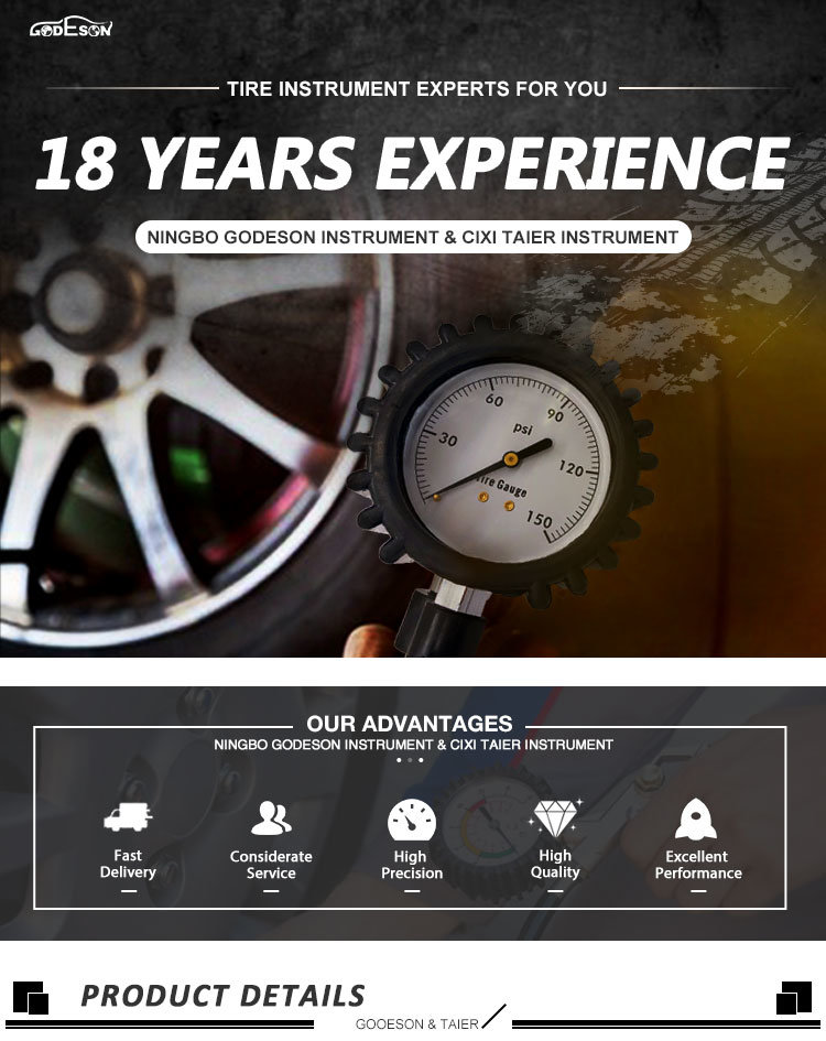 4 Inch 100mm Radial Direction Dial Pressure Gauge