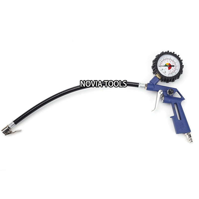 Easy Operating Auto Tire Inflating Gun with Pressure Gauge Tg-8