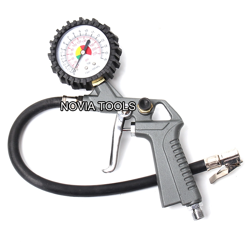 Easy Operating Auto Tire Inflating Gun with Pressure Gauge Tg-7