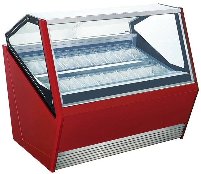 Ice Cream Display Freezer Ice Cream Gelato Showcase with Ce Qp-Bb-16