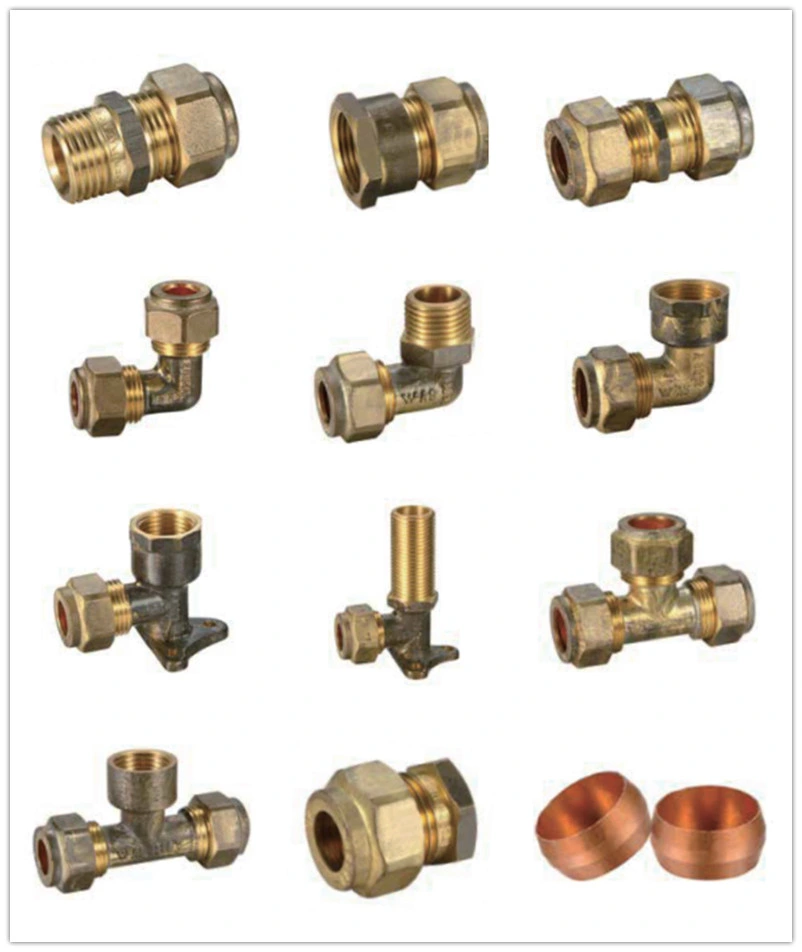 Australian Compression Fittings Dzr Brass Union CxC with Copper Olive