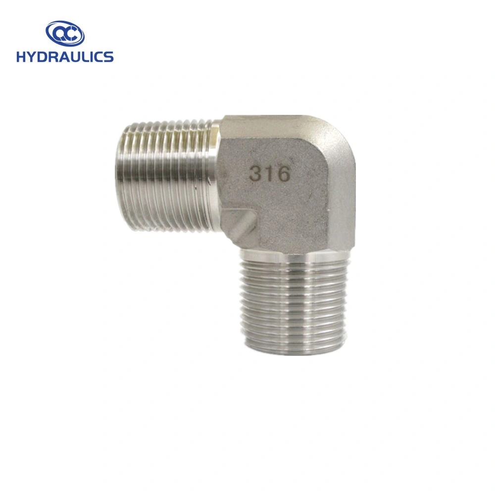 5500 Series Stainless Steel Elbow Male NPT Hydraulic Adapters