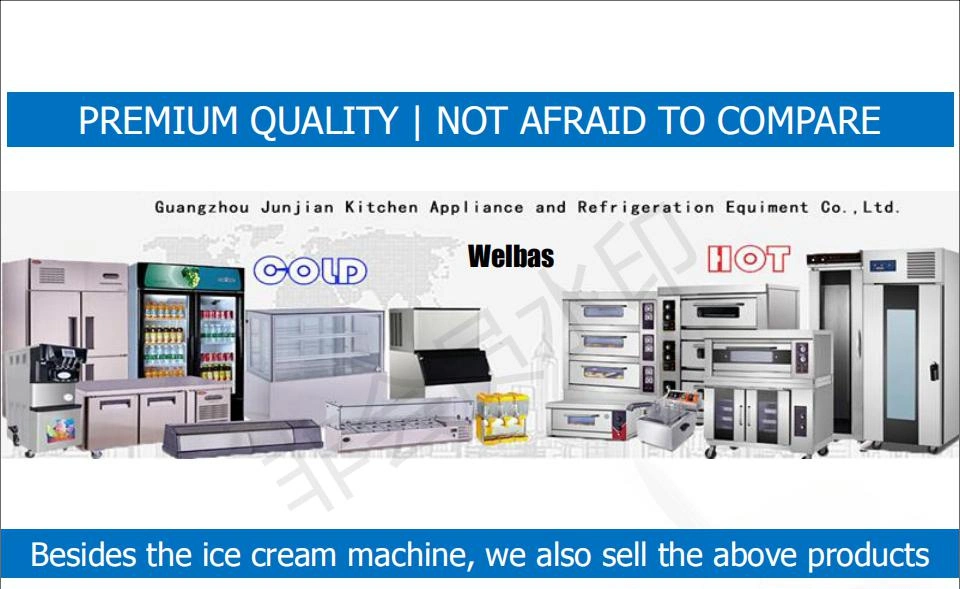 High Efficiency 3 Flavor Soft Ice Cream Machine Countertop Ice Cream Freezer