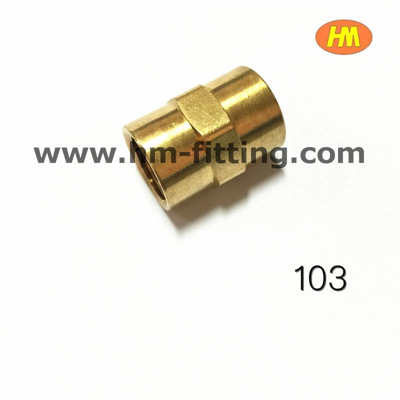 Threaded Brass Pipe Fitting Coupling