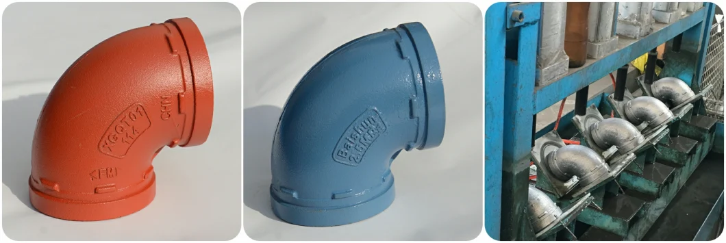 High Quality Grooved Elbow 90 Degree for Fire Protection System / 90 Degree Dci Grooved Elbow