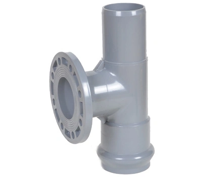 Plastic Pipe Fitting Tee with Flange Branch