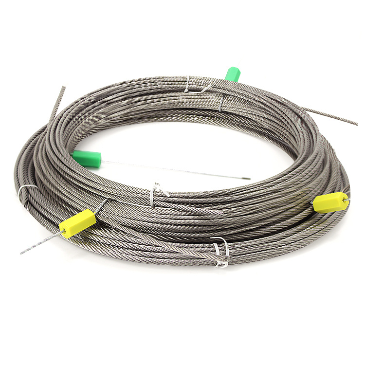 316 Stainless Steel Wire Rope 1X7 1X19 7X7 7X19