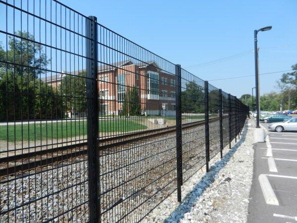 2.153mx1.886m PVC Coated Double Wire Fence System for Security Using
