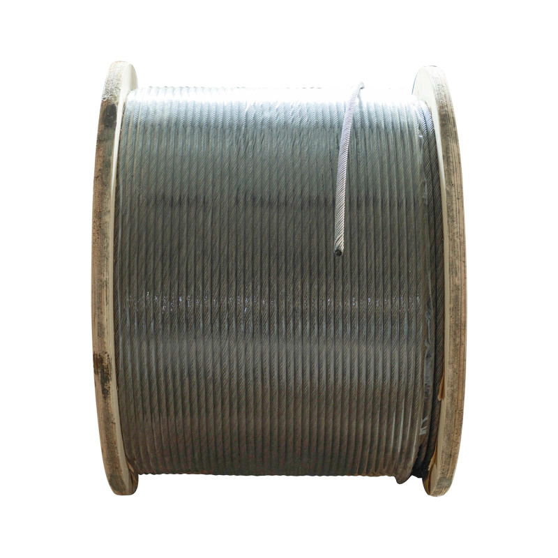 19*7-6mm Non-Rotating Steel Wire Rope, Ungalvanized Steel Wire Rope