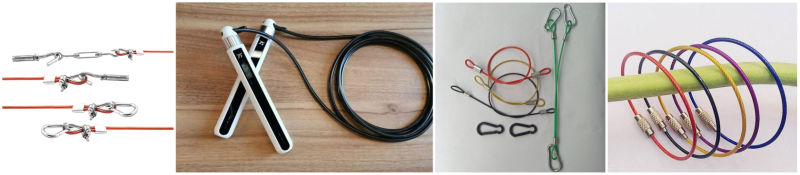 Plastic PVC Nylon PU Coated Galvanized Steel Wire Rope for Dog Leash