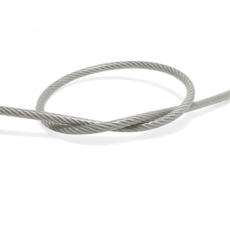 Transparent White PVC/PU Coated Galvanized Steel Wire Rope
