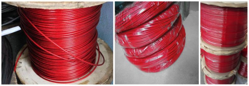 PVC Coated Galvanized Steel Wire Rope 7*7