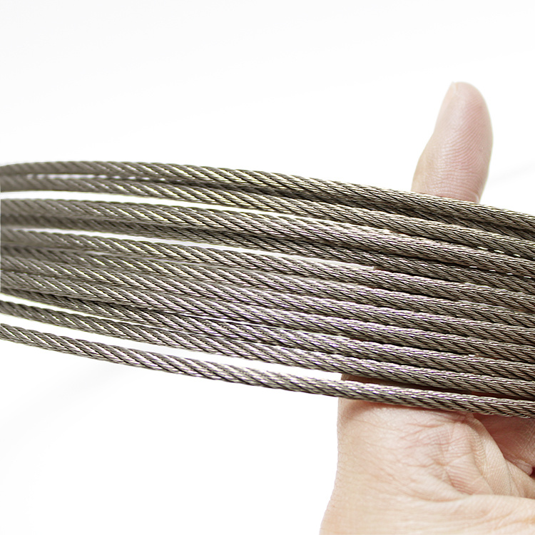 7X7 7X19 Stainless Steel #316 Cable Wire Rope