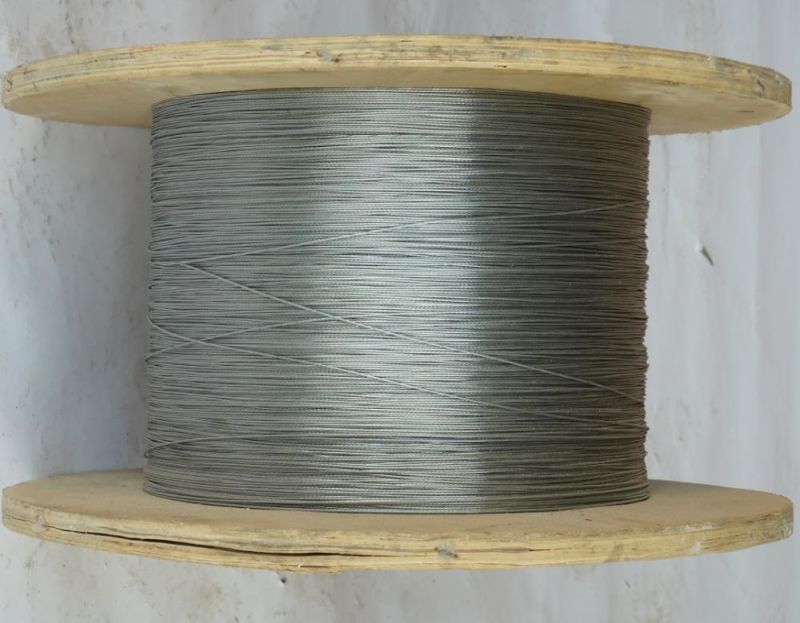 Braided Wire Ropes 7X19 7*19 5mm Dia Steel Wire Rope
