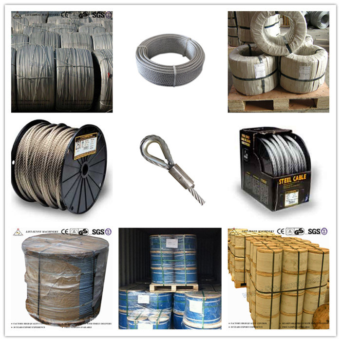 Steel Wire Rope GAC PVC Aircraft Cable 7 X 7