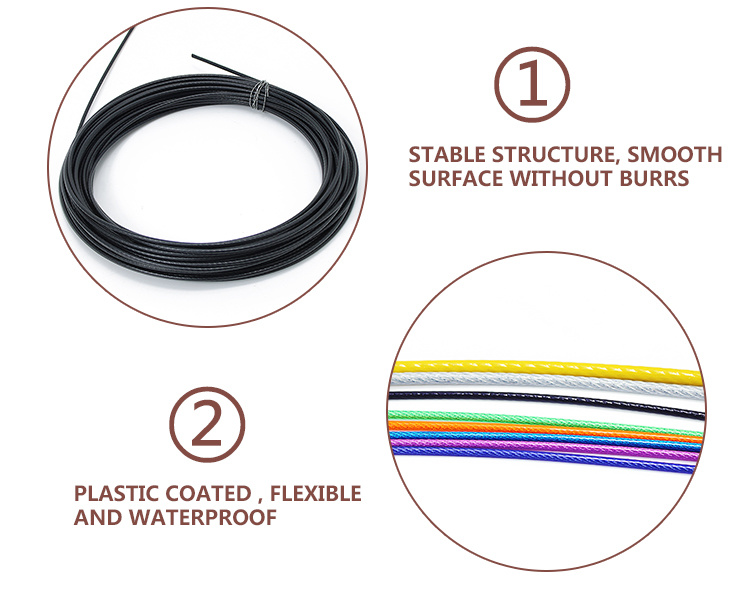 Best Selling Plastic Coated Galvanized Steel Wire Rope for Sling