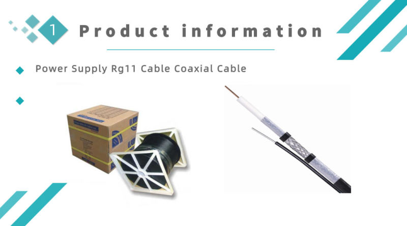 Yellow/Black Jacket CATV Rg11 Cable Coaxial Cable PVC Insulated