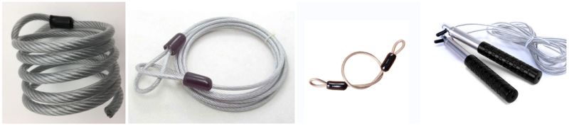 Clear Color Plastic Coating Cable Steel Wire Rope 7*7