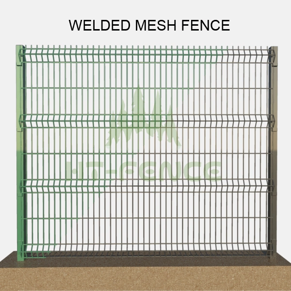 Metal Galvanized and PVC Coated Welded Wire Mesh Fence