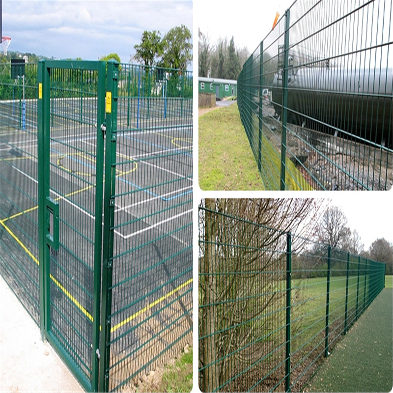 630&times; 2500mm Green PVC Coated Double Wire Fence