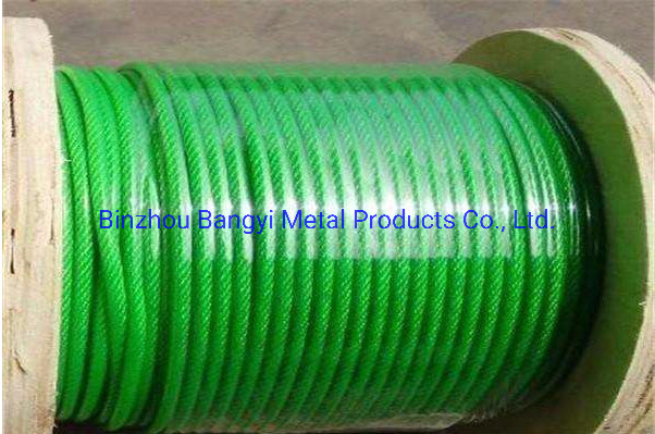 Plastic Coated Steel Wire Rope in China Factory Direct Sale
