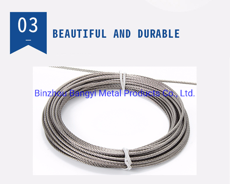 Factory Stainless Steel Wire Rope 4mm Steel Wire Rope