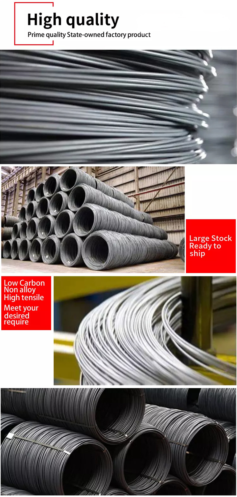 Chinese Suppliers Carbon Steel Wire Soft Black Wire
