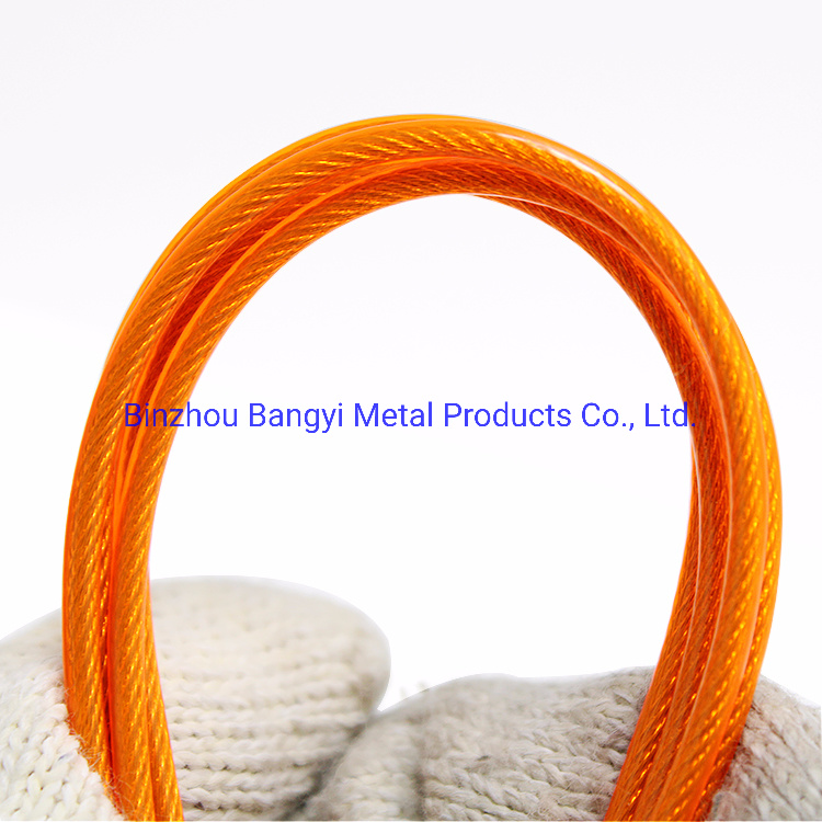 Plastic Color Coated Middle Carbon Steel Wire Rope