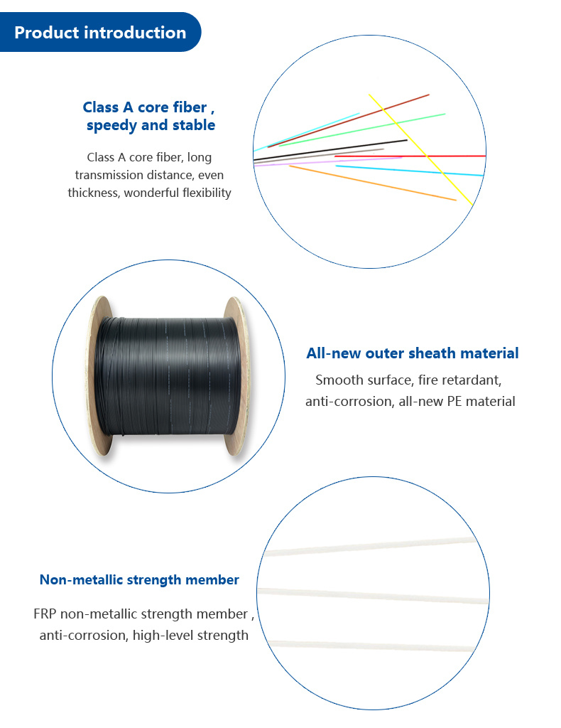 outdoor Non-Metallic Fiber Optic Cable of Electric Supply