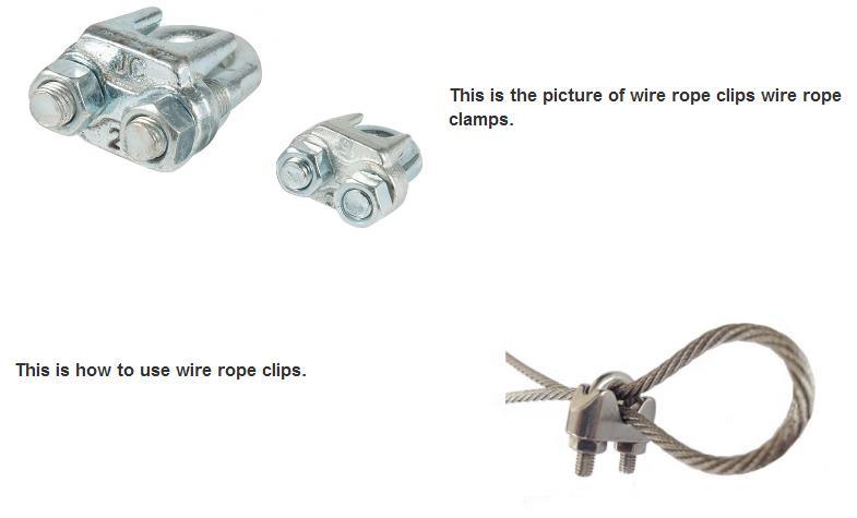 Wire Rope Clips Wire Rope Clamps