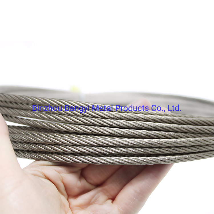 304 7X7 Stainless Steel Wire Rope with 4mm-6mm Length Customized