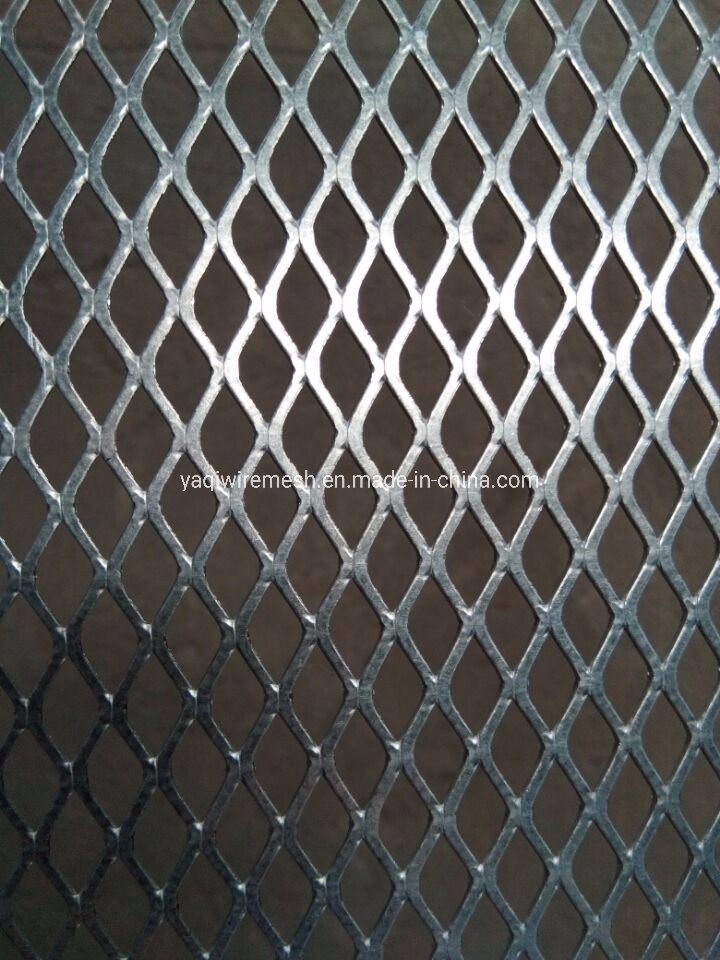 Flattened Galvanized Steel Expanded Metal Mesh 0.8mm 1.2mm Thickness