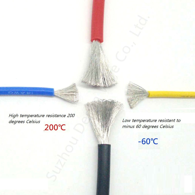 Silicone Cable Wire Stranded High Voltage AC Rubber Coated Cable
