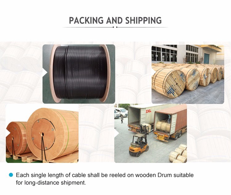Stranded Steel Wire Self-Supporting Fiber Cable with Aluminum Polyethylene Laminate
