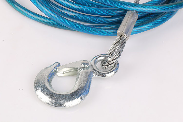 Plastic Coated Steel Wire Rope Galvanized Tow Rope Hoisting Rope