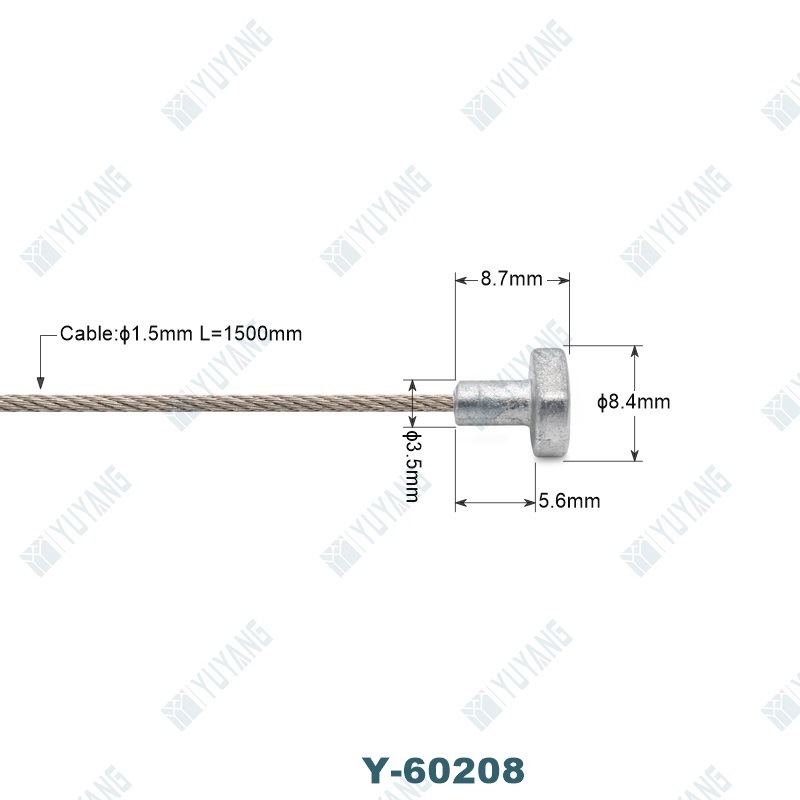 Steel Cable Wire with Square Ending Part for Hanging Kits