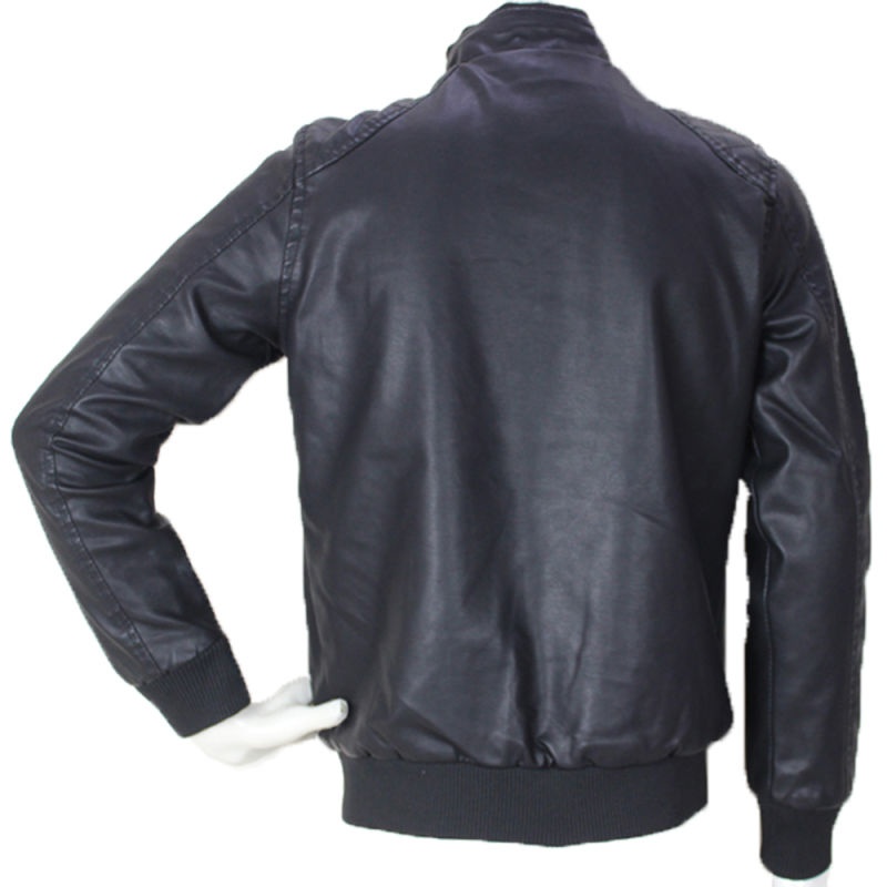 PU Leather Jacket Men Cool Style Top Quality Winter PU Jacket