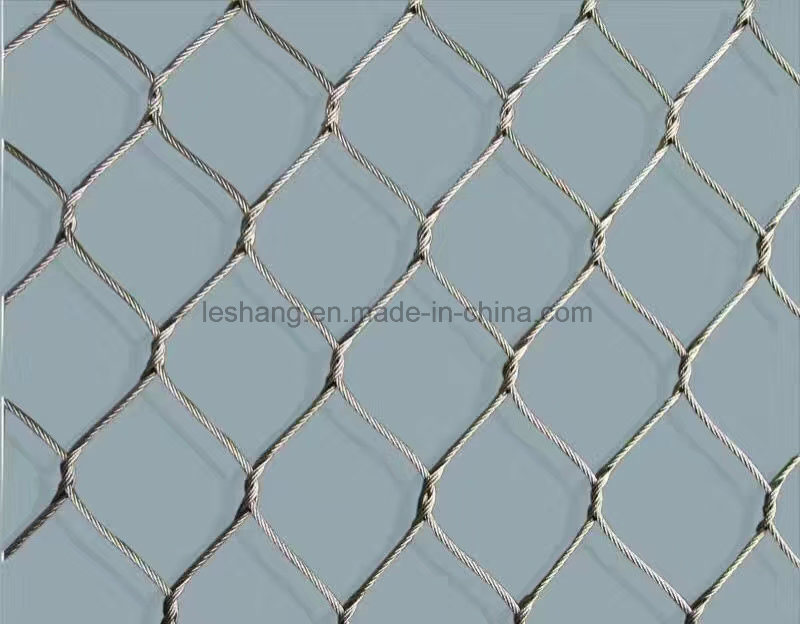 7X7 Flexible Stainless Steel Wire Rope Mesh